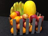 stainless steel square fruit bowl