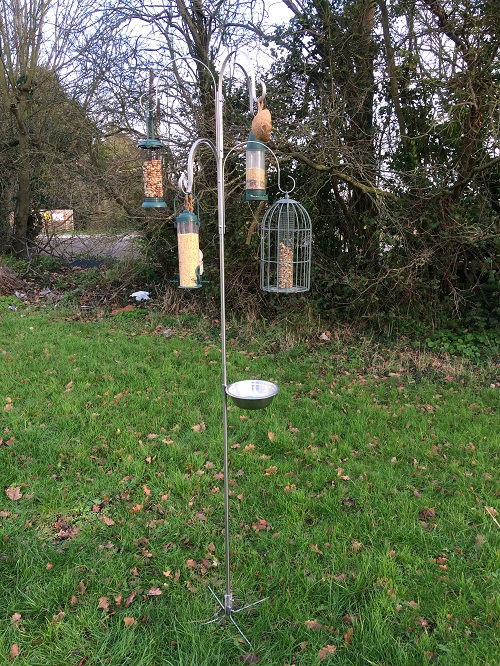 stainless steel bird feeder station