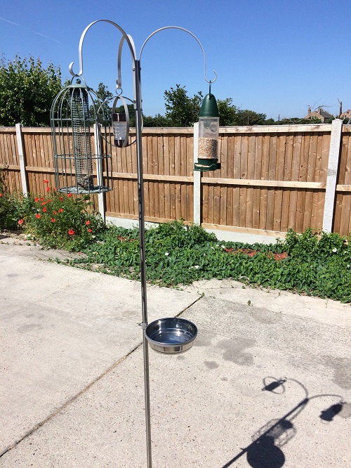 stainless steel bird feeder station