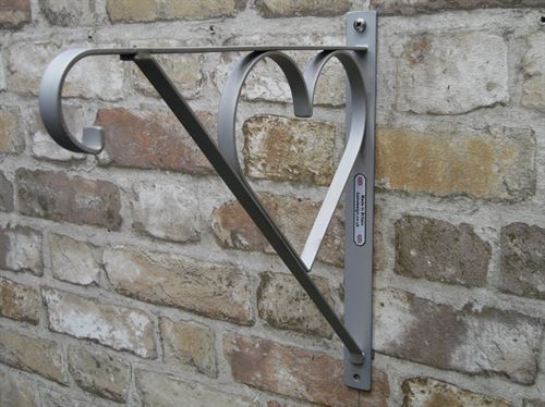 heart stainless steel hanging basket bracket