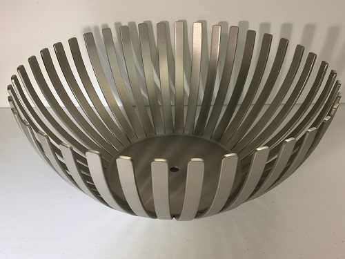 round stainless steel fruit bowl